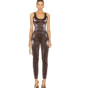 Brand New MUGLER
Chocolate Embossed Leggings
Size 36
Fits like small/medium